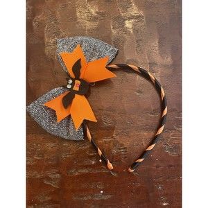 Bat Halloween Girls Headband Hair Accessory Bow